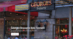 Desktop Screenshot of georgesbrasserie.com